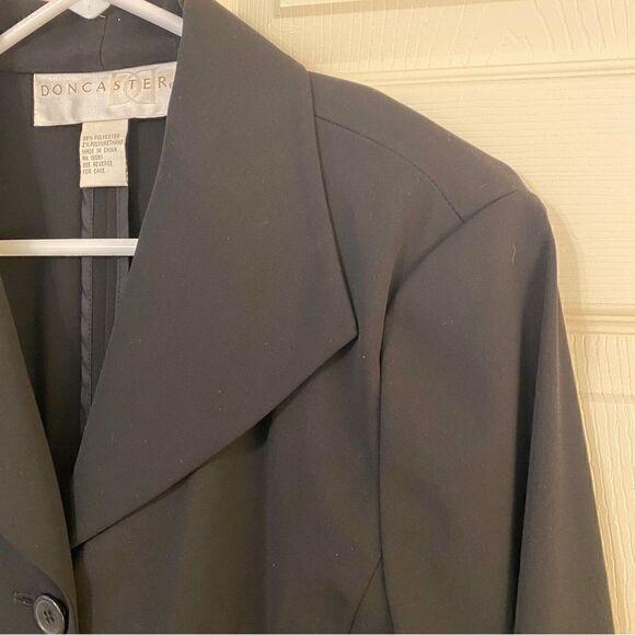 DONCASTER BLACK BLAZER SUIT COAT - Picture 3 of 7
